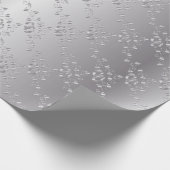 Elegant Silver Wedding Bands Geschenkpapier (Ecke)