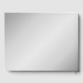 Elegant Silver Wedding Gästebuch (Rückseite)