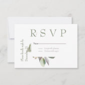 Elegant simpel RSVP karte (Vorderseite)