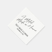 Elegant Simple A Match Made in Heaven Serviette (Ecke)