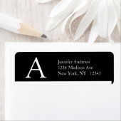 Elegant Simple Address Labels Monogram (Insitu)