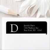 Elegant Simple Address Labels Monogram (Insitu)