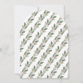 Elegant Simple Arch 1 Photo Christmas Holiday Card Einladung (Rückseite)