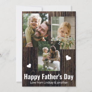 Elegant Simple Best Vater Ever Fathers Tag 3 Foto Feiertagskarte