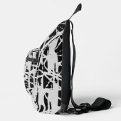 Elegant Simple Black & Gray Crossbody Bag (Rechts)