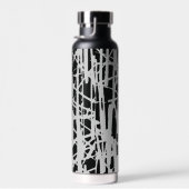 Elegant Simple Black & Gray Trinkflasche (Rechts)