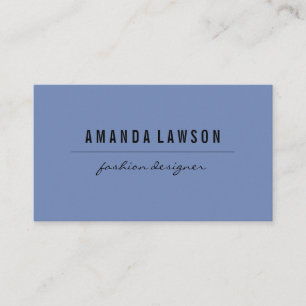 Elegant Simple Blue Visitenkarte