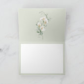 Elegant Simple Calla Lily Eucalyptus Sympathy Dankeskarte (Innenseite)