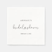 Elegant Simple Calligraphy Brautparty Napkins Serviette (Vorderseite)