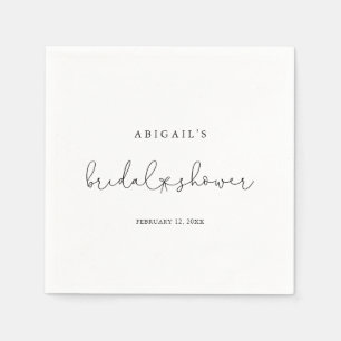 Elegant Simple Calligraphy Brautparty Napkins Serviette