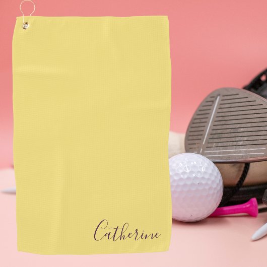 Elegant Simple Classy Modern Monogrammed Golfer Golfhandtuch
