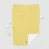 Elegant Simple Classy Modern Monogrammed Golfer Golfhandtuch (Insitu)