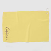 Elegant Simple Classy Modern Monogrammed Golfer Golfhandtuch (Horizontal)