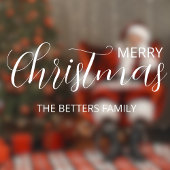 Elegant Simple Clean Christmas Fensteraufkleber