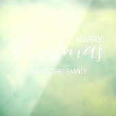 Elegant Simple Clean Christmas Fensteraufkleber (Blatt 3)