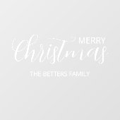 Elegant Simple Clean Christmas Fensteraufkleber (Blatt)