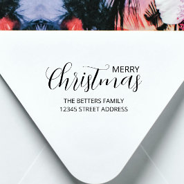 Elegant Simple Clean Sage Grün Weihnachten Permastempel