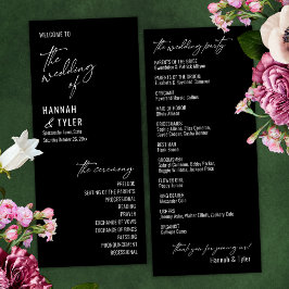 Elegant Simple Contemporary Typografy Black Programm