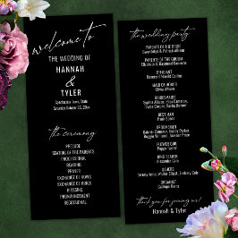 Elegant Simple Contemporary Typografy Black Programm