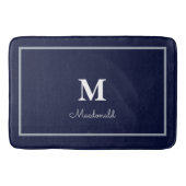 Elegant Simple Custom Monogram Badematte (Vorderseite)