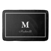 Elegant Simple Custom Monogram Badematte (Vorderseite)