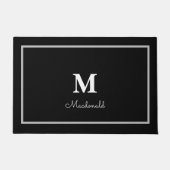 Elegant Simple Custom Monogram Fußmatte (Vorderseite)