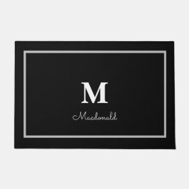 Elegant Simple Custom Monogram Fußmatte