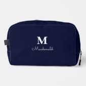 Elegant Simple Custom Monogram Waschbeutel (Vorderseite)