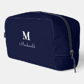 Elegant Simple Custom Monogram Waschbeutel (Rechte Ecke)