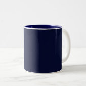 Elegant Simple Custom Monogram Zweifarbige Tasse (VorderseiteRechts)