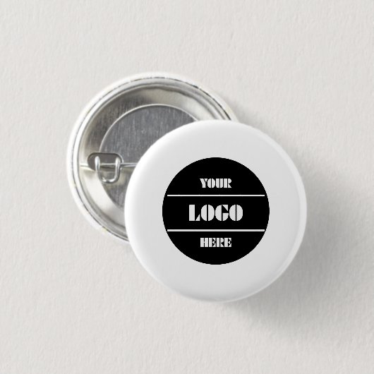 Elegant Simple Custom Round Button for Branding (Vorne & Hinten)