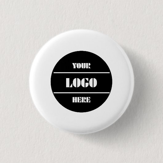 Elegant Simple Custom Round Button for Branding (Vorderseite)