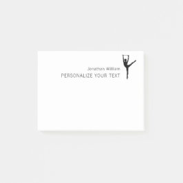 Elegant Simple Dancer Retro Personal Stationery Post-it Klebezettel