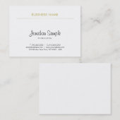 Elegant Simple Design Handwriting Script Trendy Visitenkarte (Vorne/Hinten)