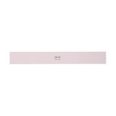 Elegant Simple Dusty Pink Initials Wedding Einladungsbanderole (Flach)