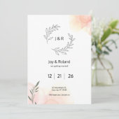  Elegant Simple Einladung (Stehend Vorderseite)