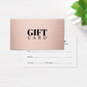 Elegant Simple Faux Rose Gold Salon (Schreibtisch)