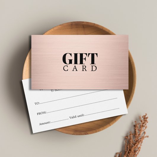 Elegant Simple Faux Rose Gold Salon