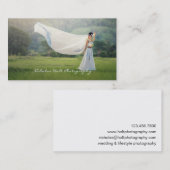 Elegant Simple Foto Fotografy Visitenkarte (Vorne/Hinten)