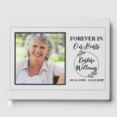 Elegant Simple Funeral Keepake Mermorial Gästebuch (Vorderseite)