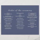 Elegant Simple Future Dusk mit Monogram Wedding Flyer (Hinten)
