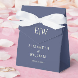 Elegant Simple Future Dusk mit Monogram Wedding Geschenkschachtel