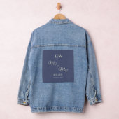 Elegant Simple Future Dusk mit Monogram Wedding Jeansjacke (Hangar)