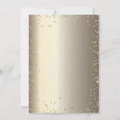 Elegant Simple Gold Diamonds Sweet 16 Einladung (Rückseite)