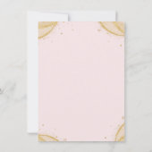 Elegant Simple Gold Glitter Corners Sweet 16 Einladung (Rückseite)