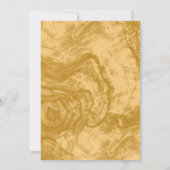 Elegant Simple Golden 50th Anniversary Party Save The Date (Rückseite)