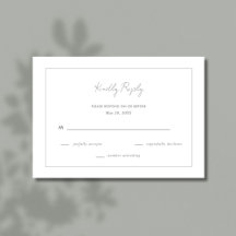 Elegant Simple Gray Wedding