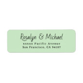 Elegant Simple Green Return Address  (Vorne)