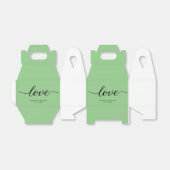 Elegant Simple Liebe Script Wedding custom Favor B Geschenkschachtel (Ungefaltet)
