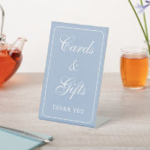 Elegant Simple Light Blue Cards & Gifts Sockelschild (In SItu)